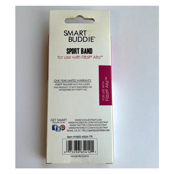 Smart Buddie Sport Band Green Fitbit Alta New - Picture 3 of 5